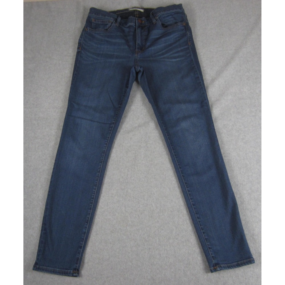 Madewell Women High-Rise Slim Jeans in Dark Blue Wash